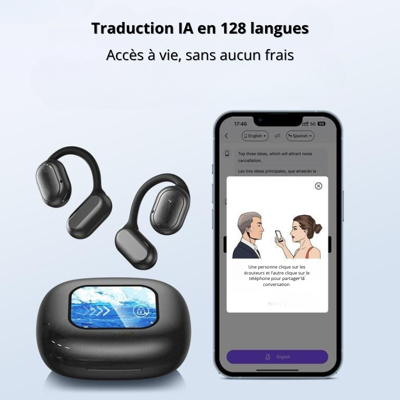 Oreillettes avec traducteur IA